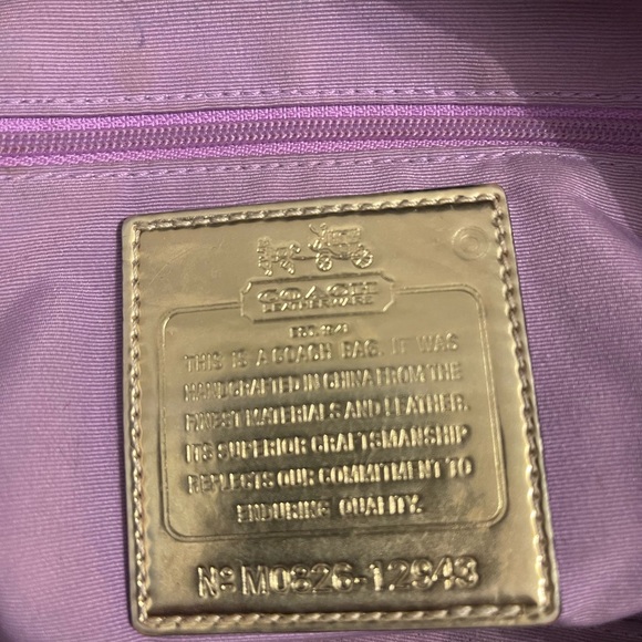 Coach Ashley Signature Satchel Gold Hardware - Picture 7 of 7